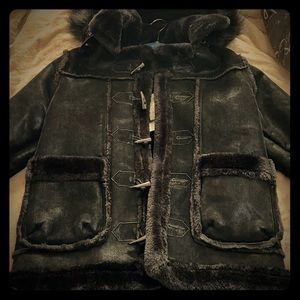 KIDS FAUX SHEARLING COAT